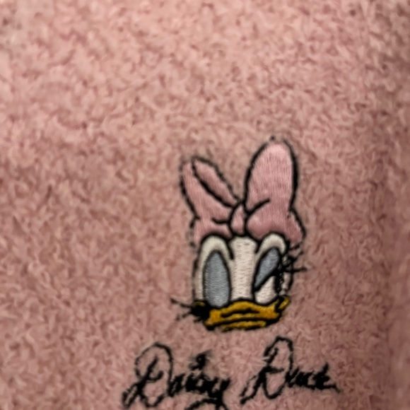 NWT Disney Forever 21 Daisy pink plush romper with pearl buttons  women’s small - Picture 6 of 12